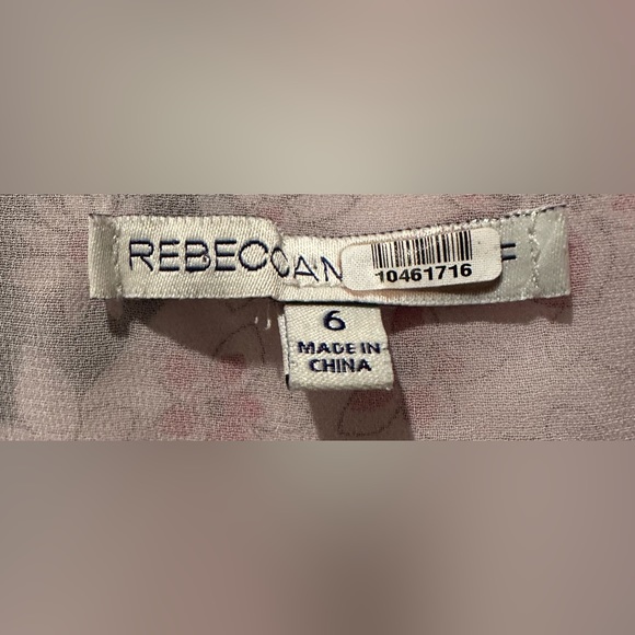 Rebecca Minkoff Long Bell Sleeve June A-line Dress Patchwork Motif Waist Tie - Picture 8 of 8